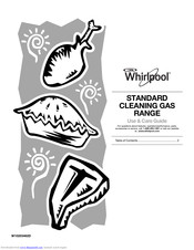 Whirlpool STANDARD CLEANING GAS RANGE Use & Care Manual