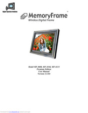 Digital Spectrum Solutions MemoryFrame MF-8000 User Manual