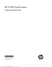 Hp V1905 24 Poe Manual 80+ Pages - Manual Updated 