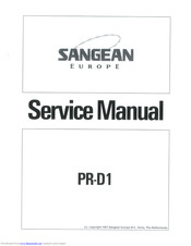 Sangean PR-D1 Service Manual