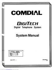 Comdial DIGITECH System Manual
