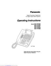 Panasonic KX T7431 - Speakerphone Telephone With Back Lit LCD Operating Instructions Manual