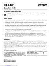 QSC KLA series Quick Start Manual