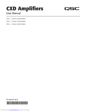 QSC CXD4/5 User Manual
