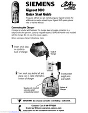 Siemens Gigaset 8800 Quick Start Manual