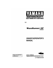 Yamaha WaveRunner GP800W Owner's/Operator's Manual