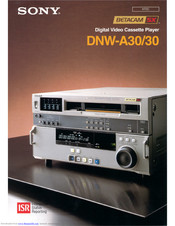 Sony Betacam SX DNW-30 Specifications