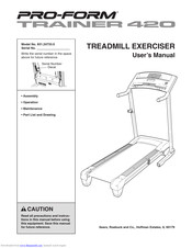 Pro form Ramp Trainer 420 Manuals ManualsLib