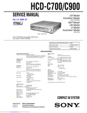 Sony HCD-C700 - Tuner Cd Player Service Manual
