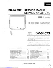 Sharp DV-5407S Service Manual