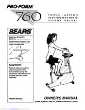 Pro-Form 760 Crosstrainer Treadmill User Manual