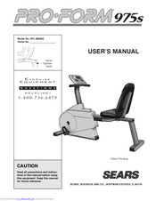 Proform 831.288282 User Manual