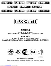 Blodgett MT3255G Installation Operating & Maintenance Manual