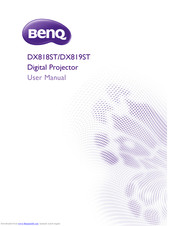 BenQ DX819ST User Manual