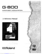 Roland G-800 Reference Manual