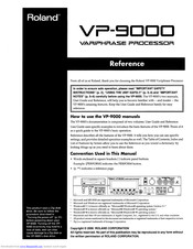 Roland VP-9000 Reference