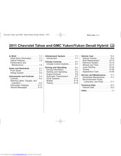 GMC 2011 Chevrolet Tahoe Owner's Manual