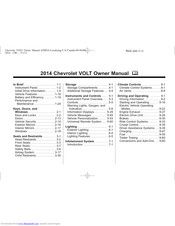 Chevrolet VOLT 2014 Owner's Manual