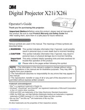 3M X26i Operator's Manual