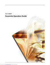 Kyocera Mita FS-1116MFP Operation Manual