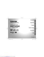 Toshiba SDP74SWE Owner's Manual