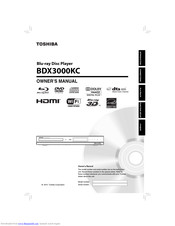 Toshiba BDX3000KC Owner's Manual