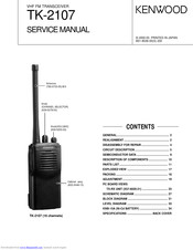 Kenwood TK-2107 Service Manual
