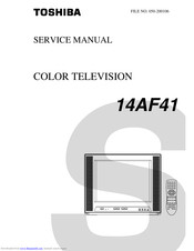 Toshiba 14AF41 Service Manual