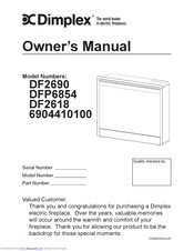 Dimplex DFP6854 Owner's Manual