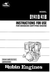 Robin DY41D Instructions For Use Manual