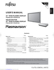 Fujitsu Plasmavision P-SU4H10W User Manual