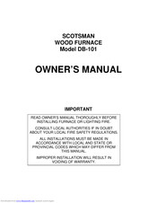Scotsman DB-101 Owner's Manual