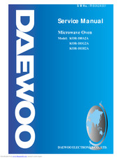 Daewoo KOR-181G2A Service Manual
