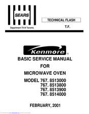 Kenmore 767. 8514000 Basic Service Manual
