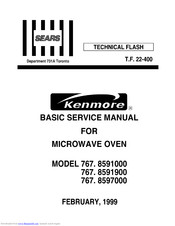 Kenmore 767. 8597000 Basic Service Manual