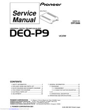 Pioneer DEQ-P9 Service Manual