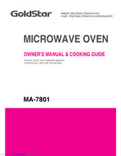 Goldstar MA-1505W Owner's Manual & Cooking Manual