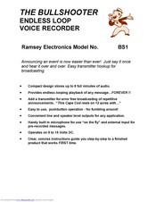 Ramsey Electronics BS1 Instruction Manual