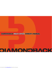Diamondback MULTI-SPEED Owner's Manual