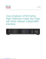 Cisco 4742HDC User Manual