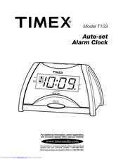 Timex t103 User Manual