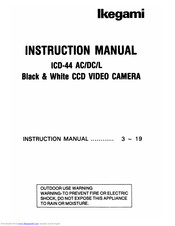 Ikegami ICD-44 L Instruction Manual