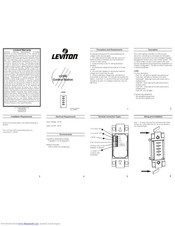 Leviton LV200 User Manual