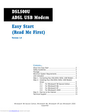 Aztech DSL500U Easy Start Manual