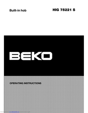 Beko HIG 75221 S Operating Insructions
