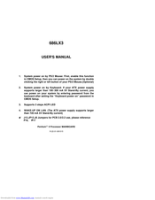 Gigabyte 686LX3 User Manual