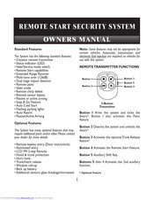Black Widow REMOTE START SECURITY SYSTEM Owner's Manual
