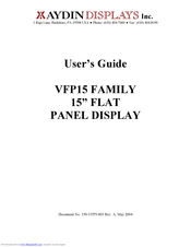 Aydin Displays VFP15 series User Manual