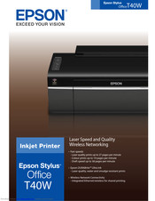 Epson Stylus Office T40W Specifications