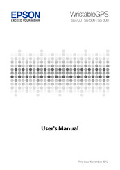 Epson WristableGPS SS-700 User Manual